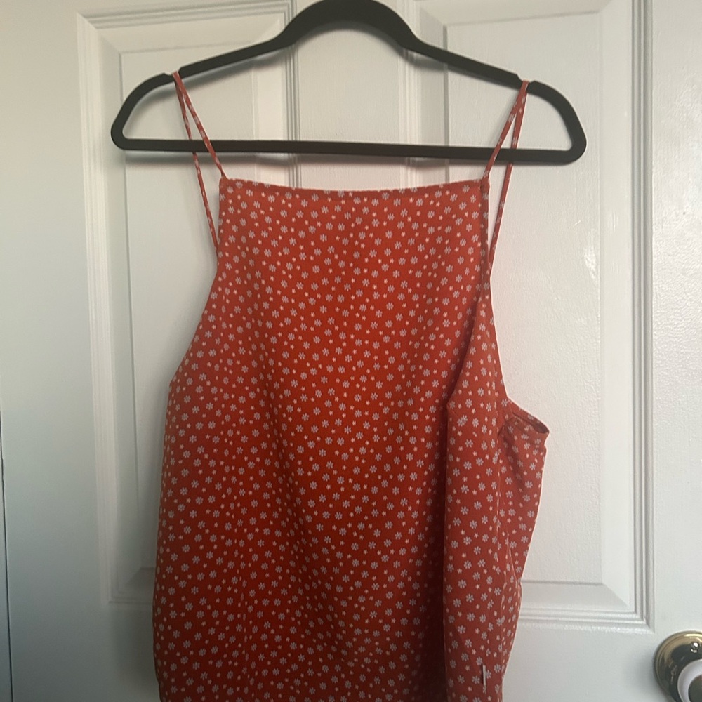 NWT Ladies Levi’s Orange and White Floral Tank Top